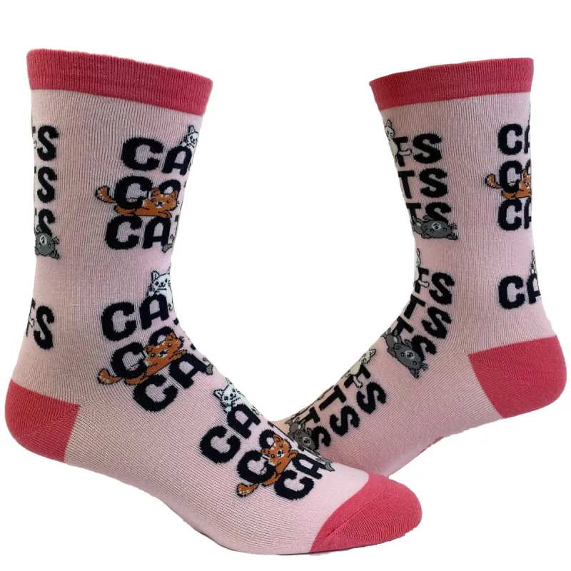 Womens Cats, Cats, Cats Socks sold by Crazy Dog T-Shirts