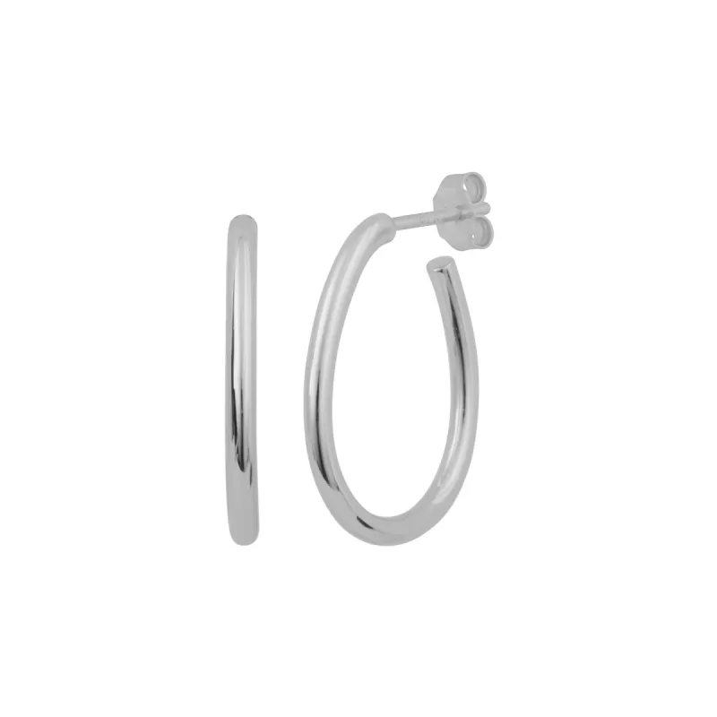 JOCELYN HOOPS SILVER sold by FYB JEWELRY