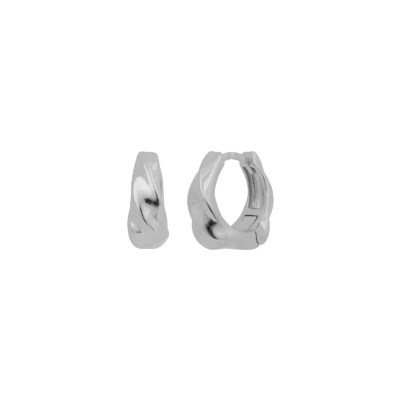 FREYA TWIST HUGGIES SILVER sold by FYB JEWELRY