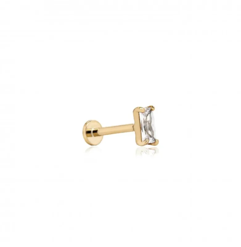 Rectangle flat back stud sold by Raquel Rosalie