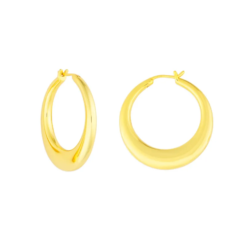 SIENNA HOOPS GOLD sold by FYB JEWELRY