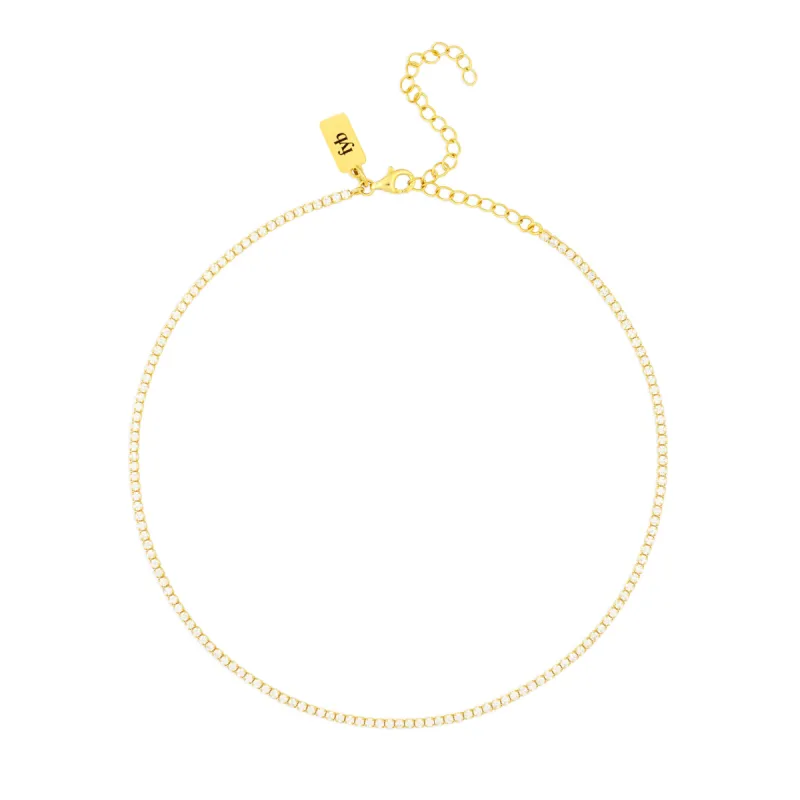 DIANA TENNIS CHOKER GOLD sold by FYB JEWELRY