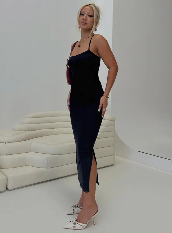 Apolline Maxi Dress Black sold by Princess Polly