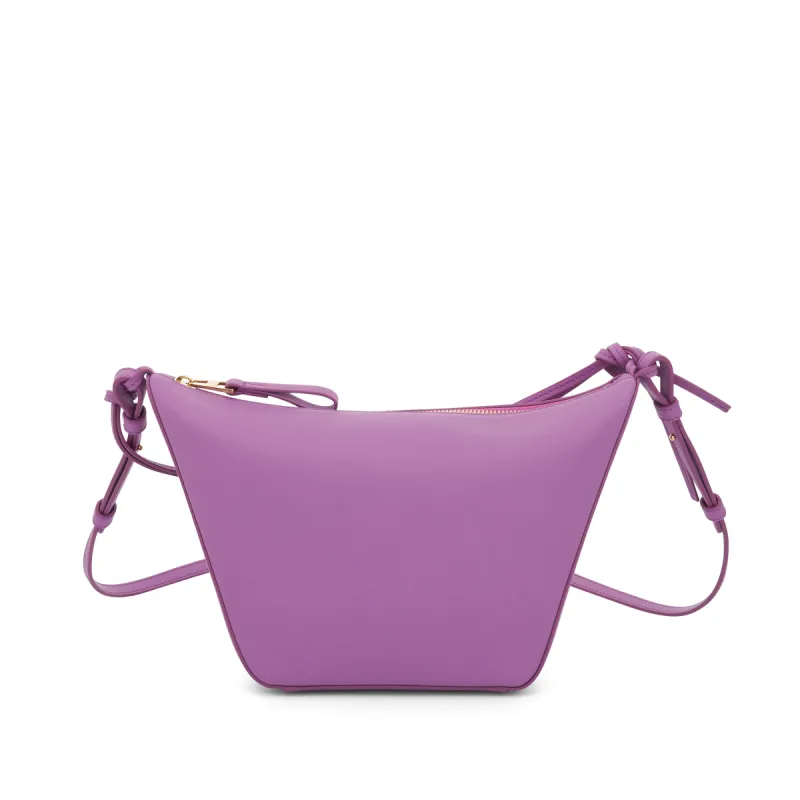 Mini Hammock Hobo Bag in Classic Calfskin in Rockrose sold by MARAIS