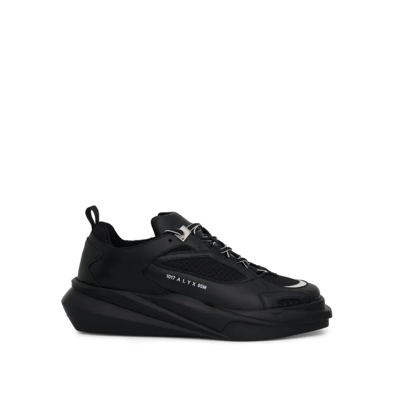 Mixed Mono Hiking Sneaker in Black/White sold by MARAIS