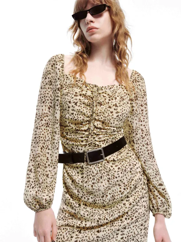Leopard Print Mini Dress sold by Mo&Co