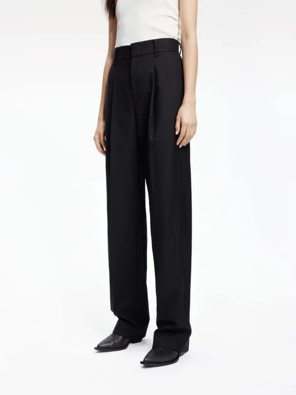 Wool Blend Tailored Pants sold by Mo&Co