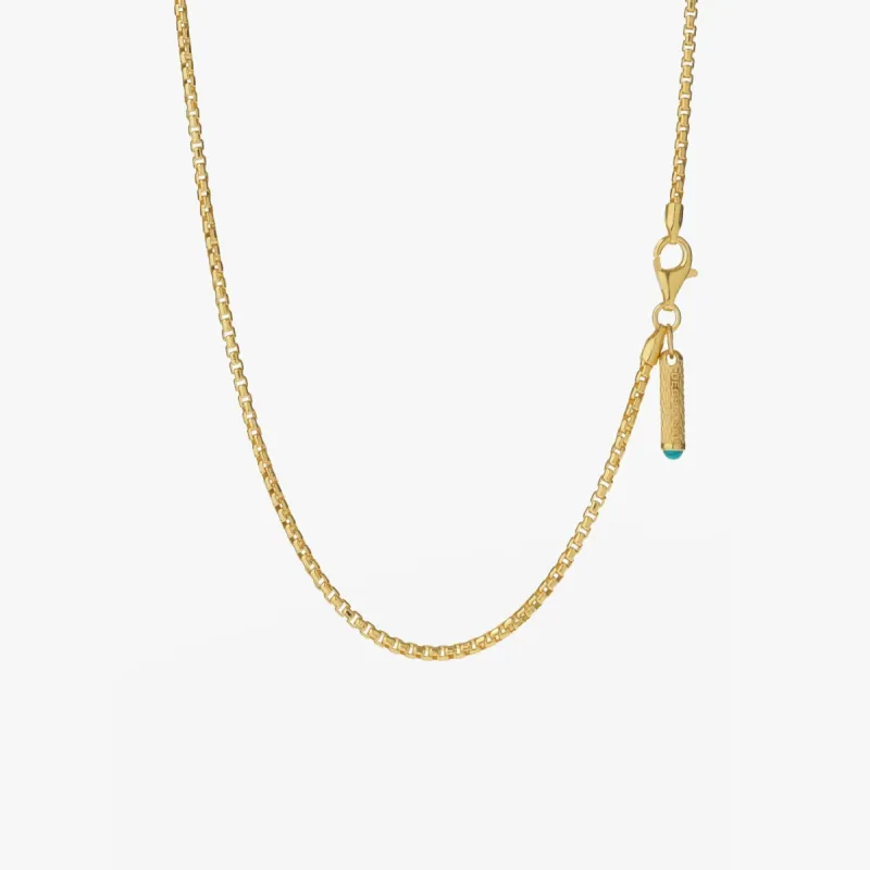 Gold Box Chain Necklace sold by Degs & Sal