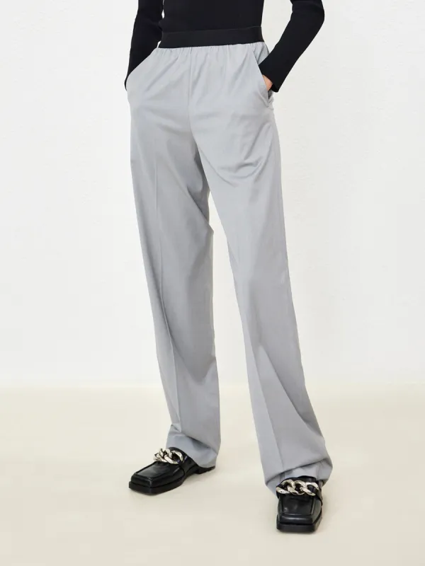 Wool Blend Straight Leg Pants sold by Mo&Co
