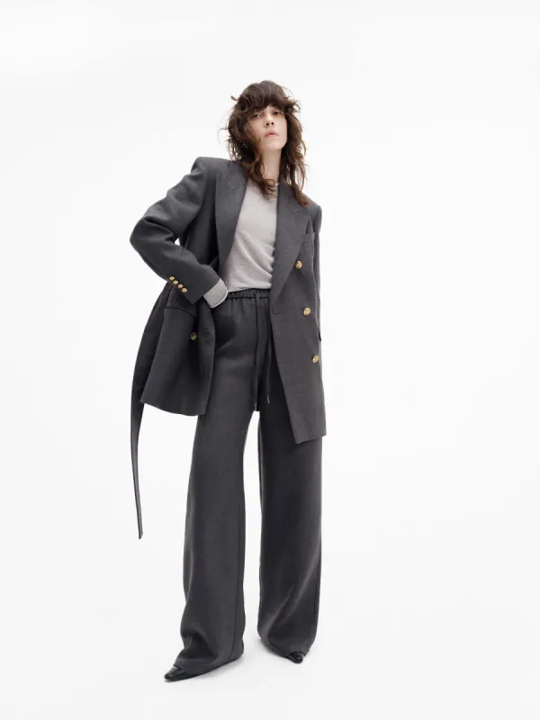 Double Breasted Belted Blazer sold by Mo&Co