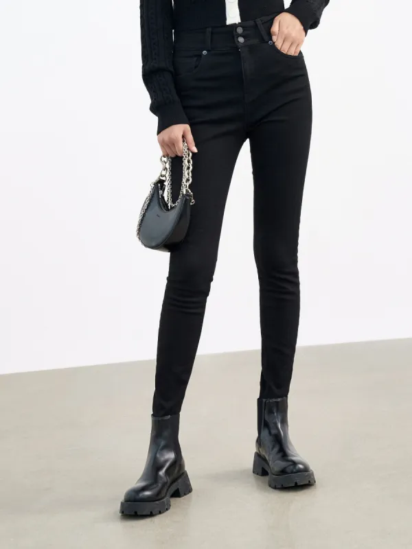 High Waist Fitted Jeans sold by Mo&Co