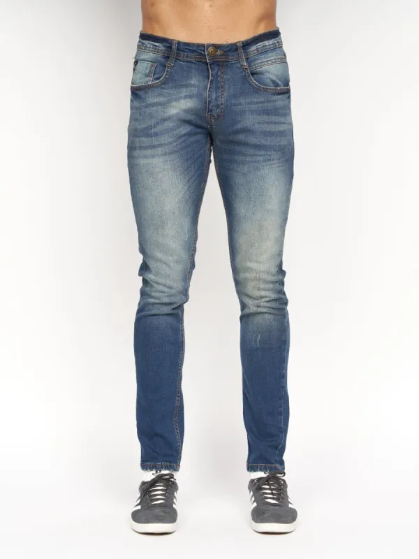 Tranfold Slim Fit Jeans Tinted Blue sold by Duck and Cover