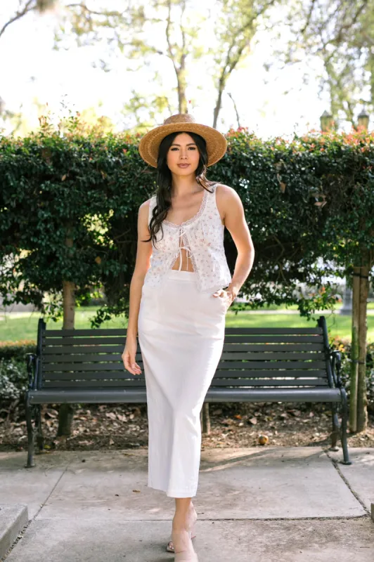 Rue Woven Maxi Skirt sold by Morning Lavender