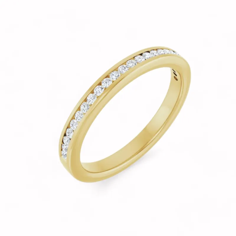 Black Diamond - Women’s Ring - ATHENA - 14K Yellow Gold - 1/5 CTW Diamond Anniversary Band - Lady Elysium Black Diamond sold by Elysium Black Diamond