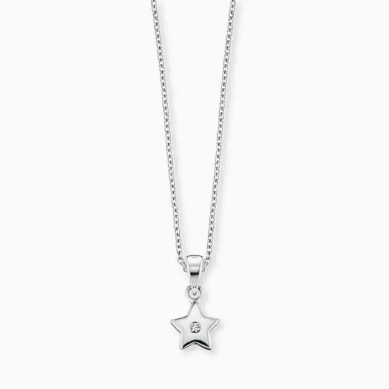 Engelsrufer Kinderkette Mädchen mit  Stern Anhänger aus Silber mit Zirkonia sold by Engelsrufer