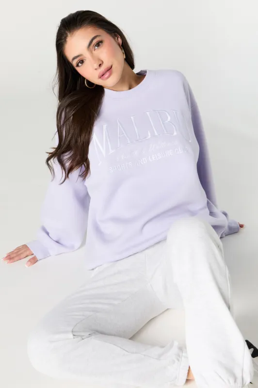 Embroidered Fleece Sweatshirt sold by Urban Planet