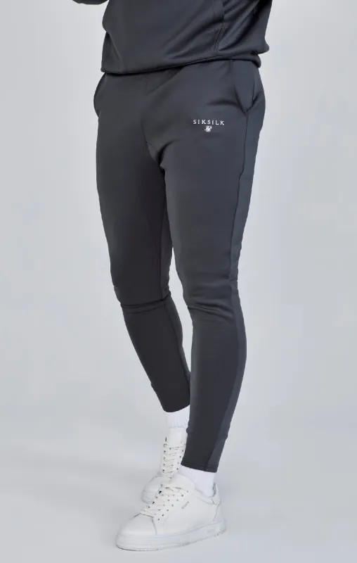 Grey Essentials Poly Joggers sold by Siksilk
