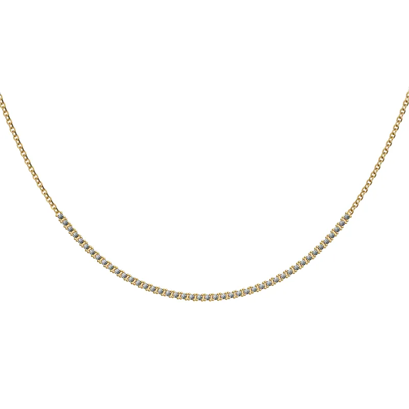 Fusion Diamond Tennis Chain Necklace sold by Pascal Design Official