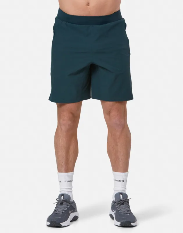 Essential 8" Shorts in Moss Green sold by Gym+Coffee