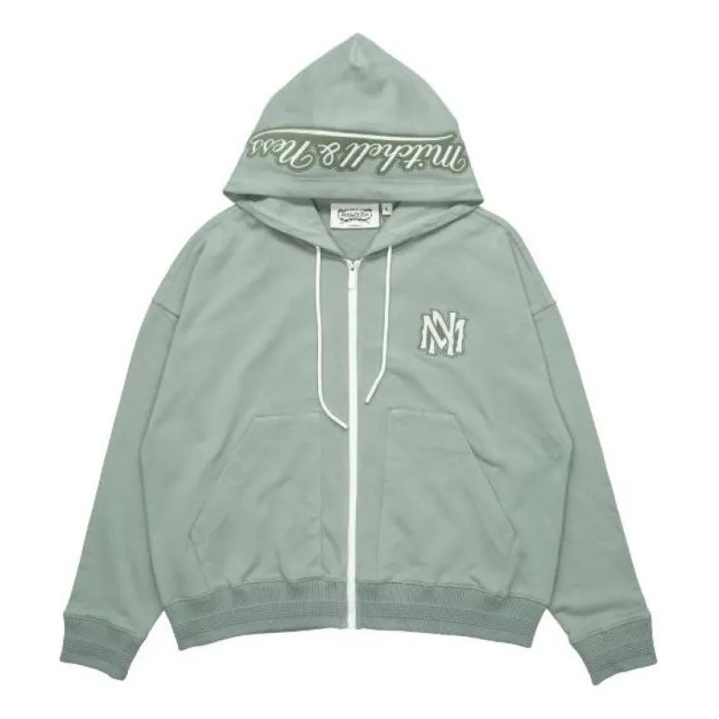 Mitchell & Ness Logo Jacket 'Green' MNRQAWTOHC010-BLE sold by KicksCrew