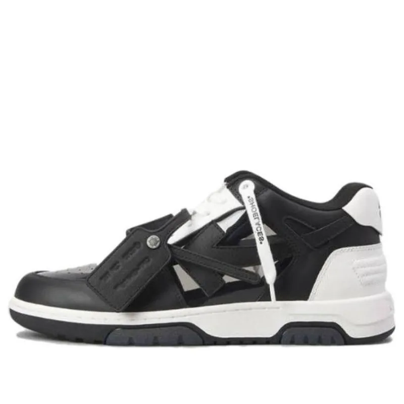 Off-white Out Of Office OOO Low Tops 'Black White Suede' OMIA189S23LEA0121010 sold by KicksCrew
