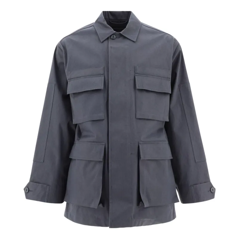 Balenciaga Cargo Jacket 'Grey' 720159TNP072043 sold by KicksCrew