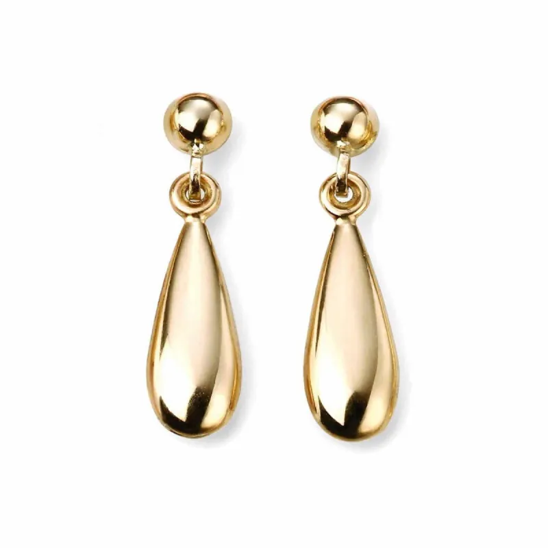 Elements Gold GE2067 Plain Teardrop Earrings sold by H.S. Johnson