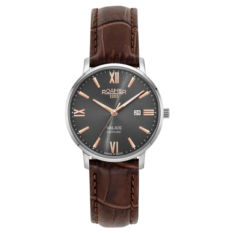 Roamer 958844 41 53 05 Women's Valais Grey Dial Wristwatch sold by H.S. Johnson
