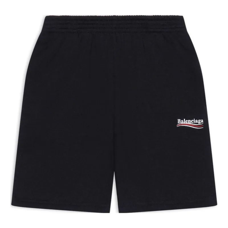 (GS)Balenciaga Political Campaign Jogging Shorts 'Black' 681862TMVE61070 sold by KicksCrew