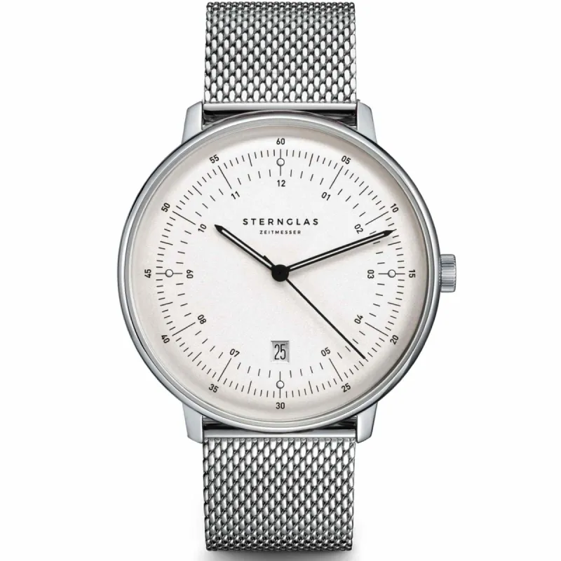 Sternglas S01-HH10-MI04 Men's Hamburg Milanese Strap Wristwatch sold by H.S. Johnson