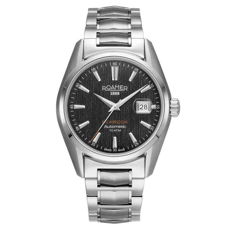 Roamer 210665 41 55 20 Men's Searock Automatic Black Dial Watch sold by H.S. Johnson
