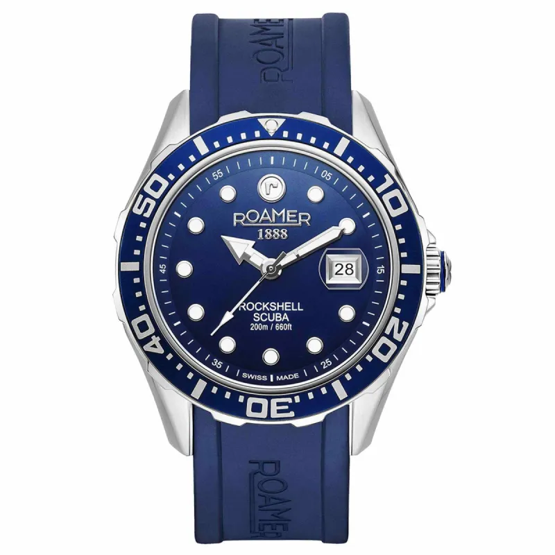 Roamer 867833 41 45 02 Men's Rockshell Mark III Scuba Silicone Watch sold by H.S. Johnson
