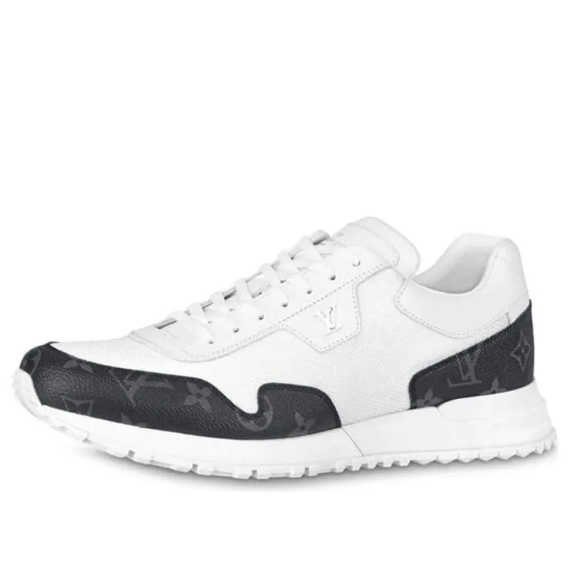 LOUIS VUITTON Run Away Sneakers 'White with Black Monogram' 1A7UMS sold by KicksCrew