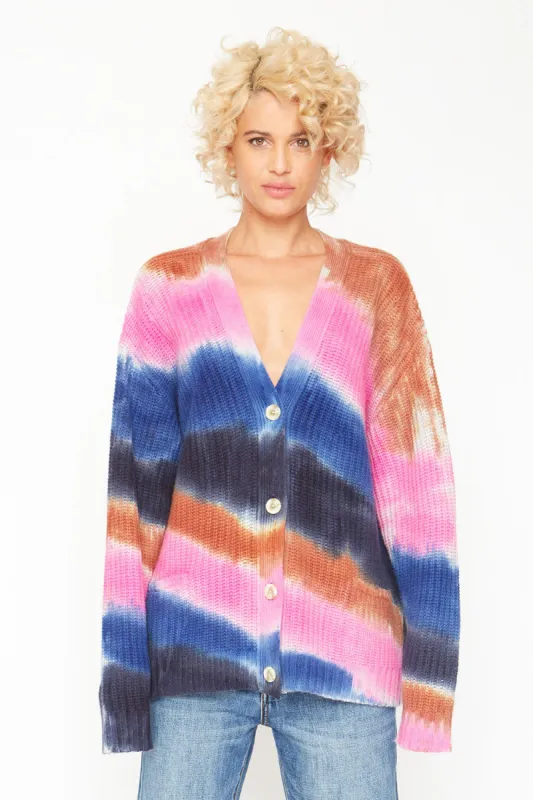 Grandpa Cardigan Sweater - Tie Dye sold by Chaser