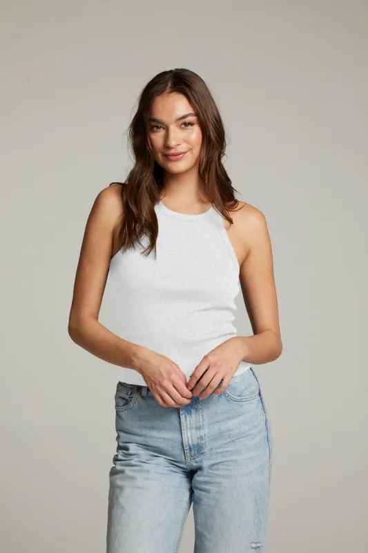 August White Tank Top sold by Chaser