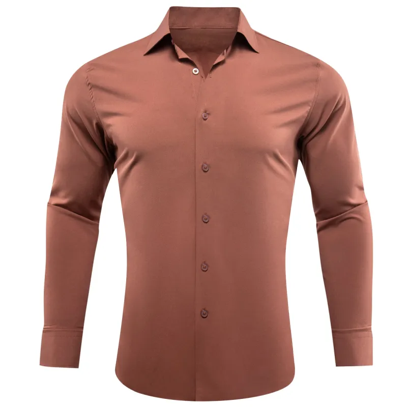 Barry.wang Sienna Solid Silk Shirt sold by Barrywang