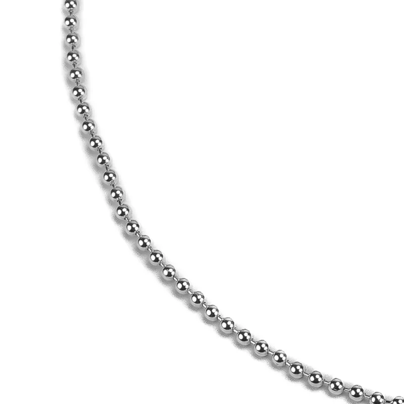 925 Sterling Silver Ball Chain Necklace sold by Henryka