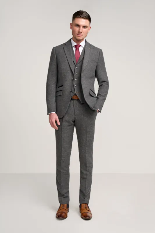 Cosmo Grey Three Piece Suit sold by House of Cavani