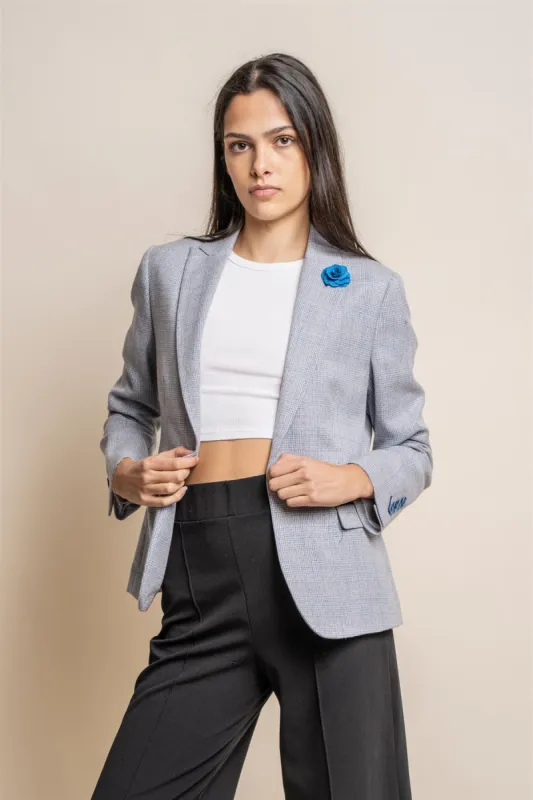 Caridi Sky Check Women's Blazer sold by House of Cavani