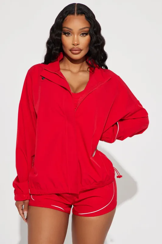 Run Like The Wind Active Jacket - Red sold by Fashion Nova