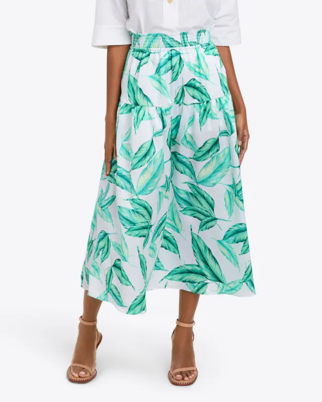 Midi Skirt in Hammered Satin sold by Draper James