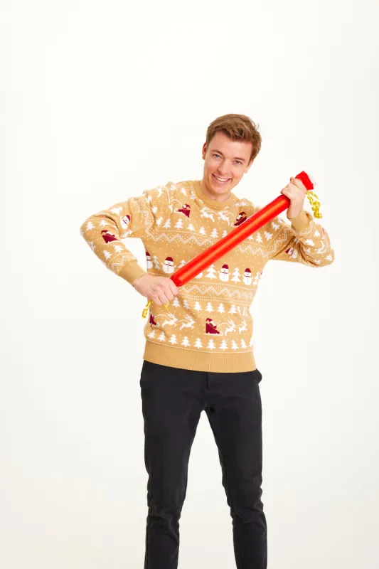The Stylish Christmas sweater  beige - Men sold by Christmas Sweats