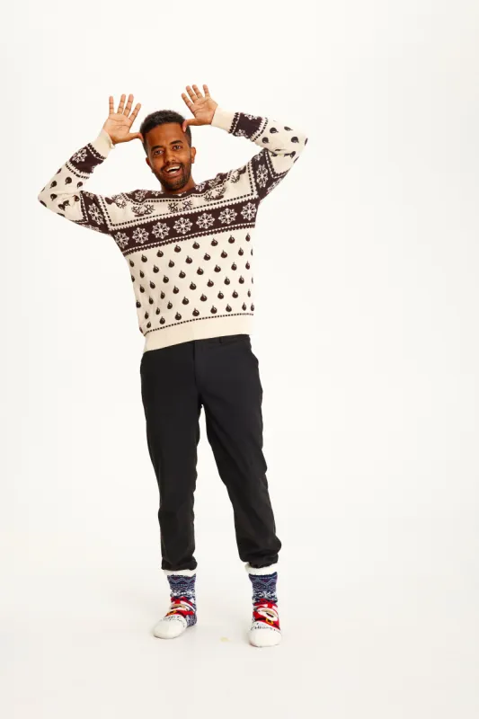 The Classic Christmas Sweater Beige - Men. sold by Christmas Sweats