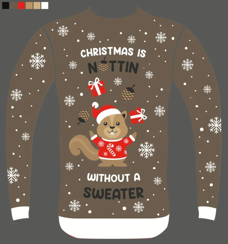 Christmas is Nuttin Without a Sweater - Men - SLET sold by Christmas Sweats