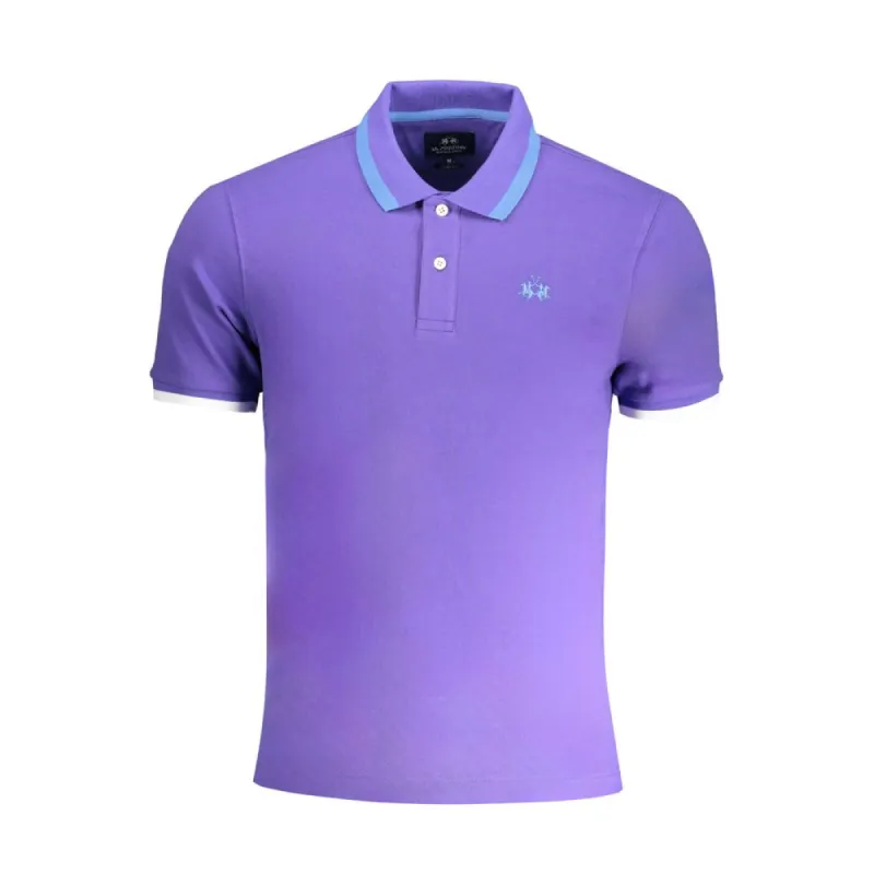 Purple Cotton Polo Shirt sold by Louxly