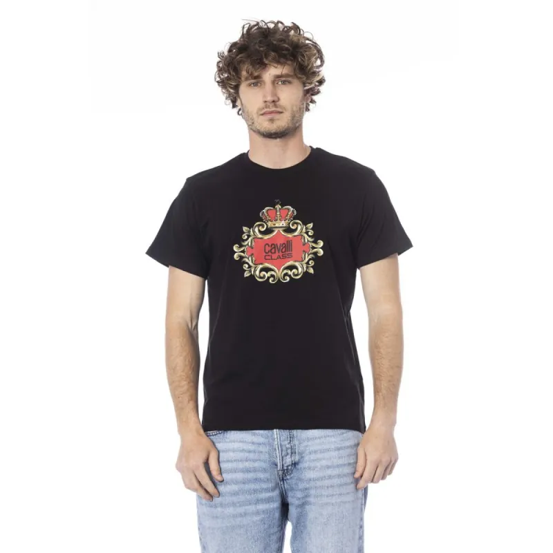 Black Cotton Men T-Shirt sold by Louxly
