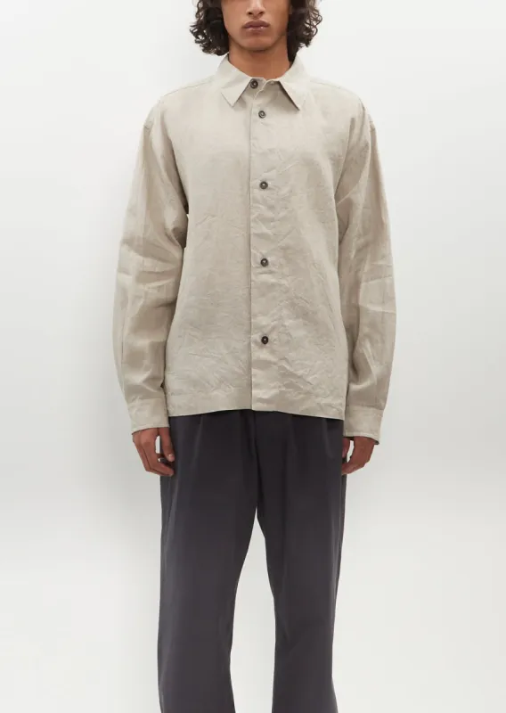 Minimal Boxy Shirt – Natural sold by La Garconne