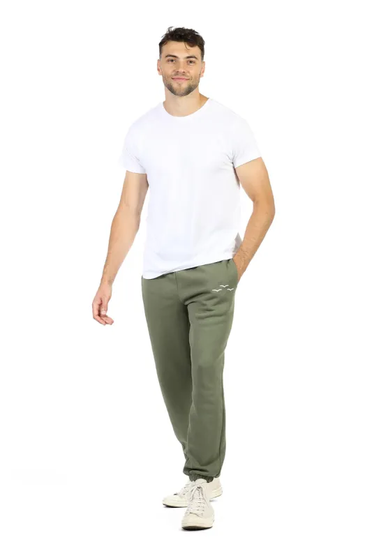Men’s Premium Fleece Sweatpants in Olive sold by Lazypants