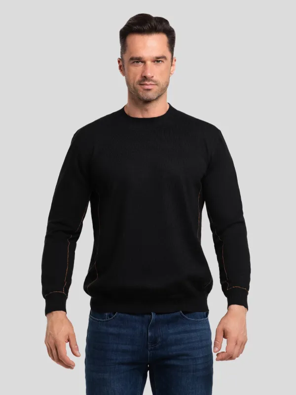 GentleKnit Contrast Stitch Sweater sold by Fioboc