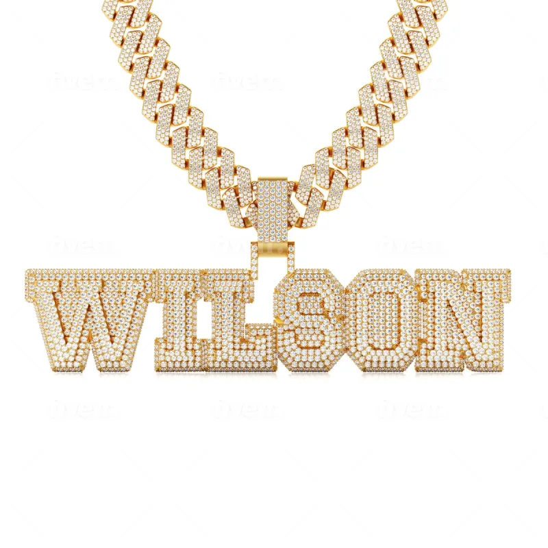 CUSTOM UNIVERSITY FONT LETTER PENDANT sold by Ghetluxe